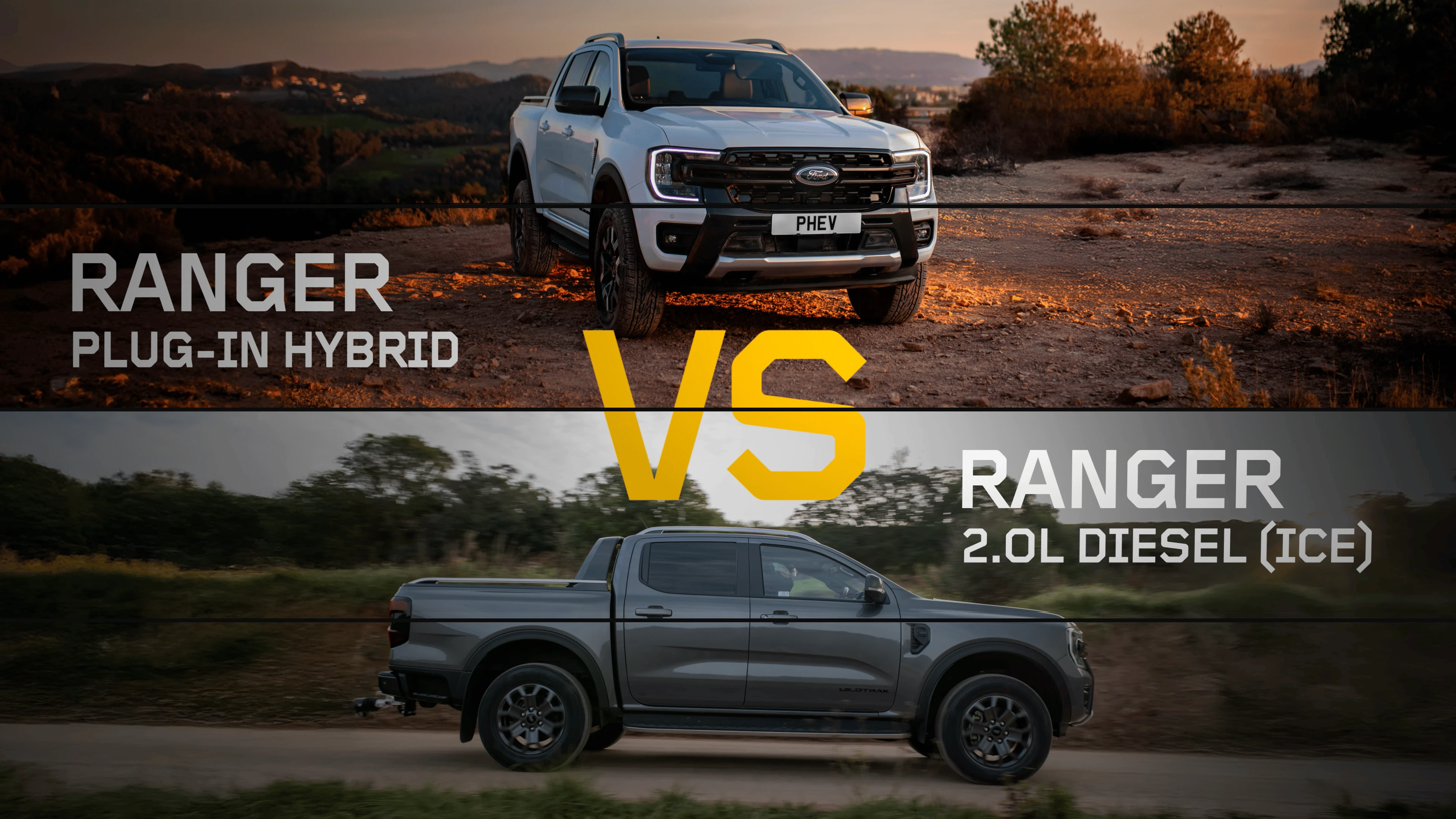 Ford Ranger PHEV vs Ford Ranger